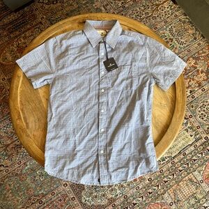 The Normal Brand | Blue dobby button up shirt